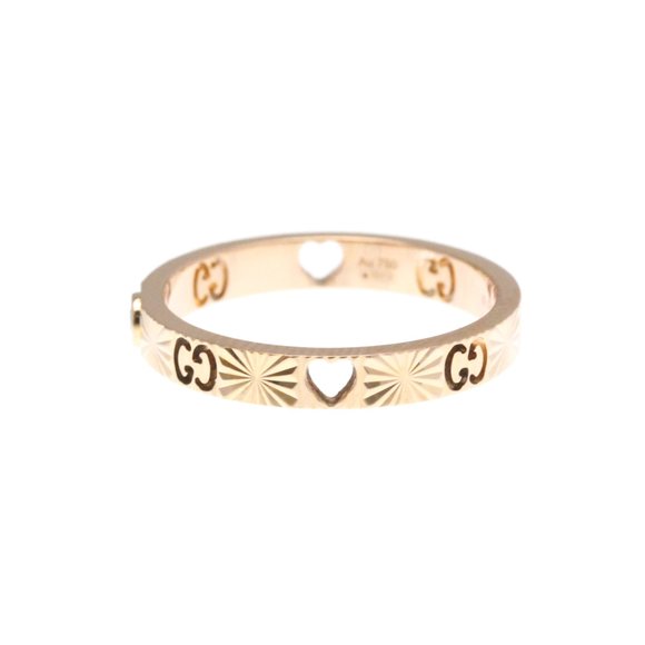 GUCCI 18k Gold Diamond Ring - Picture 1 of 9